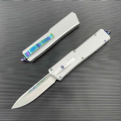 Microtech Cobra AUTO OTF Knife 3.54" D2 Dagger Blade, Aviation Aluminum Handles