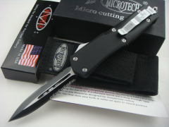 Microtech Combat Troodon A07 AUTO OTF Knife 3.54" 440 Serrated Dagger Blade, Zinc Aluminum Alloy Handles