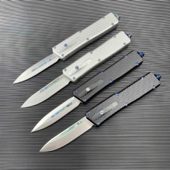 Microtech Cobra AUTO OTF Knife 3.54" D2 Dagger Blade, Aviation Aluminum Handles