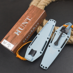 Benchmade Water Intersect 18050 Fixed Blade Knife 2.68" CPM-MagnaCut Drop Point Blade, TPV Blue Handle