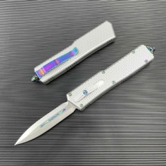 Microtech Cobra AUTO OTF Knife 3.54" D2 Dagger Blade, Aviation Aluminum Handles
