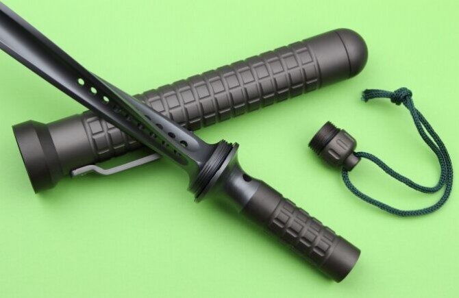 Microtech Marfione Jagdkommando Fixed Blade Knife 7.87" T6 Plain Blade, Aviation Aluminum Handles