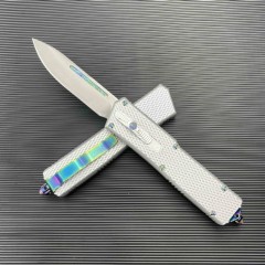 Microtech Cobra AUTO OTF Knife 3.54" D2 Dagger Blade, Aviation Aluminum Handles