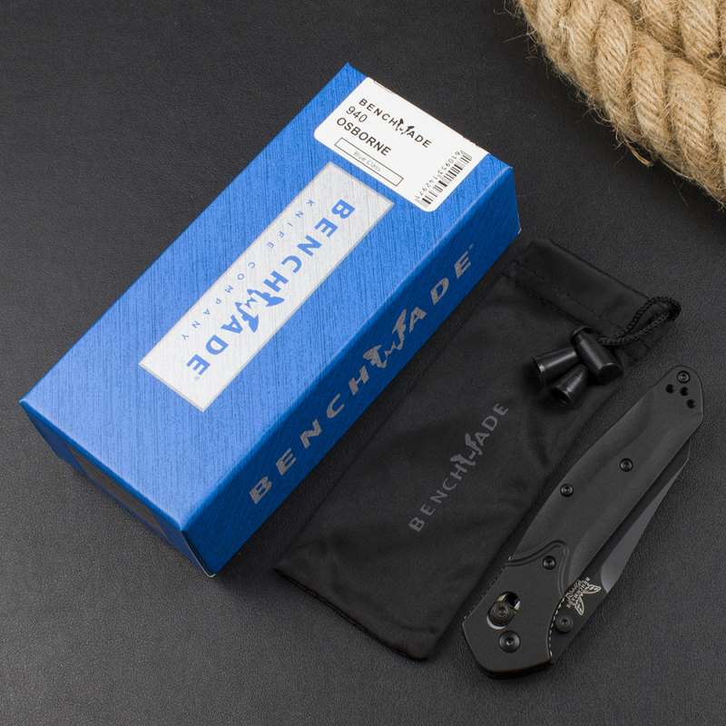 BM 940 Osborne Folding Knife 3.22" S30V Satin Plain Blade, Aviation Aluminum Handles