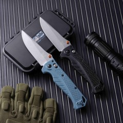 Benchmade Water Adira Folding Knife 3.50" CPM-MagnaCut Stonewashed Drop Point Blade, Grivory Handles - 18060