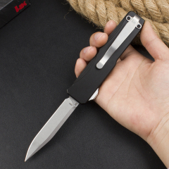 Benchmade HK 14800 AUTO OTF Knife 3.22" CPM-D2 Drop Point Plain Blade, T6 Handles