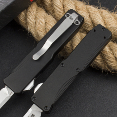 Benchmade HK 14800 AUTO OTF Knife 3.22" CPM-D2 Drop Point Plain Blade, T6 Handles