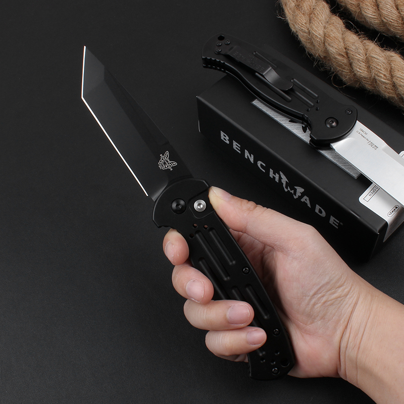 Benchmade AFO II AUTO Folding Knife 3.54" 154CM Tanto Blade, Aluminum Alloy Handles - 9052BK