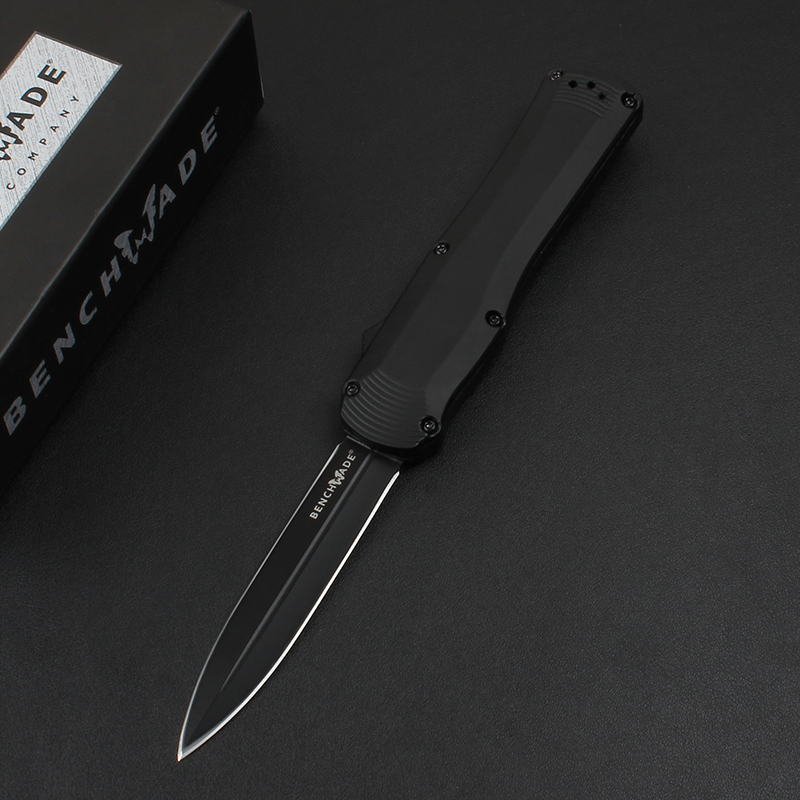 Benchmade 3400BK Autocrat AUTO OTF Knife 3.54" S30V Double Edge Dagger Blade, Zinc Aluminum Alloy Handles