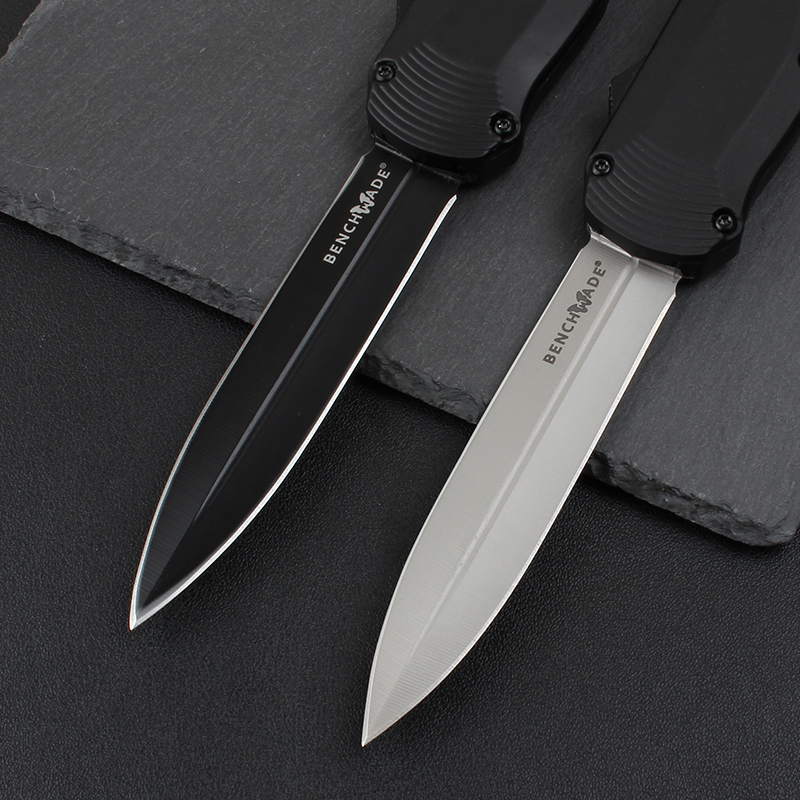 Benchmade 3400BK Autocrat AUTO OTF Knife 3.54" S30V Double Edge Dagger Blade, Zinc Aluminum Alloy Handles