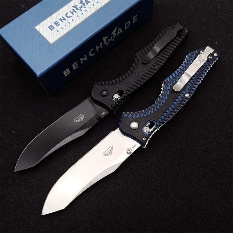 Benchmade 810BK Axis Folding Knife 3.77" GB-D2 Black Blade, G10 Handles