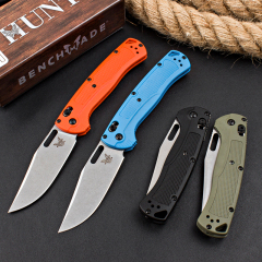 Benchmade Hunt Taggedout AXIS Folding Knife 3.46" CPM-154 Stonewashed Clip Point Blade, Grivory Handles - 15535