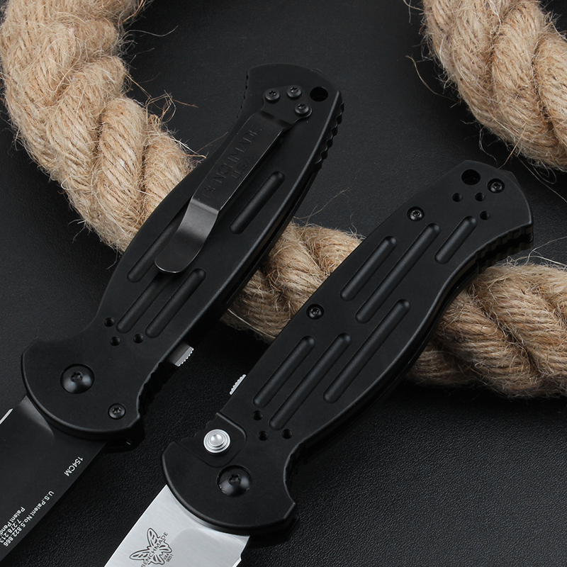 Benchmade AFO II AUTO Folding Knife 3.54" 154CM Tanto Blade, T6-Aluminum Alloy Handles - 9051BK