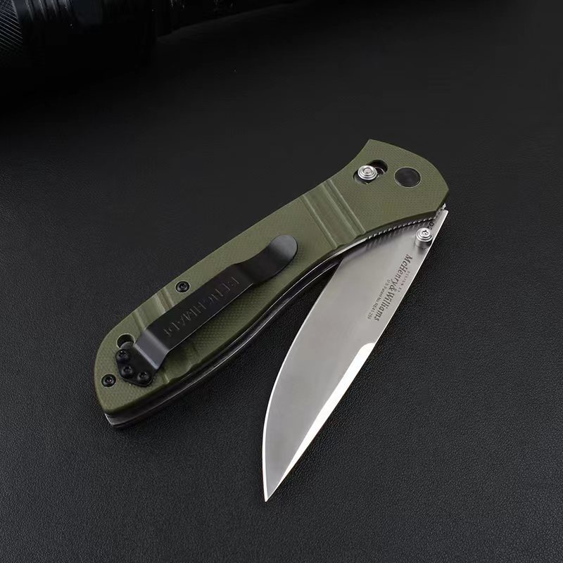 Benchmade 710FE Seven | Ten Axis Folding Knife 3.93" GB-D2 Drop Point Blade, Black G10 Handles