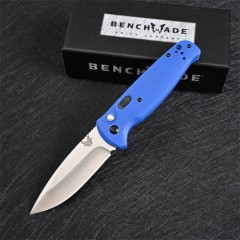 Benchmade 4300BK CLA AUTO Folding Knife 3.18" 154CM Plain Blade, Black G10 Handles