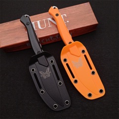 Benchmade 15700 Flyway Fixed Blade Knife 2.55" CPM-154 Satin Straight Back, Santoprene Handles