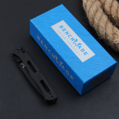 Benchmade 417BK Fact Folding Knife 3.85" S30V Black DLC Spear Point Blade, Grivory Handles