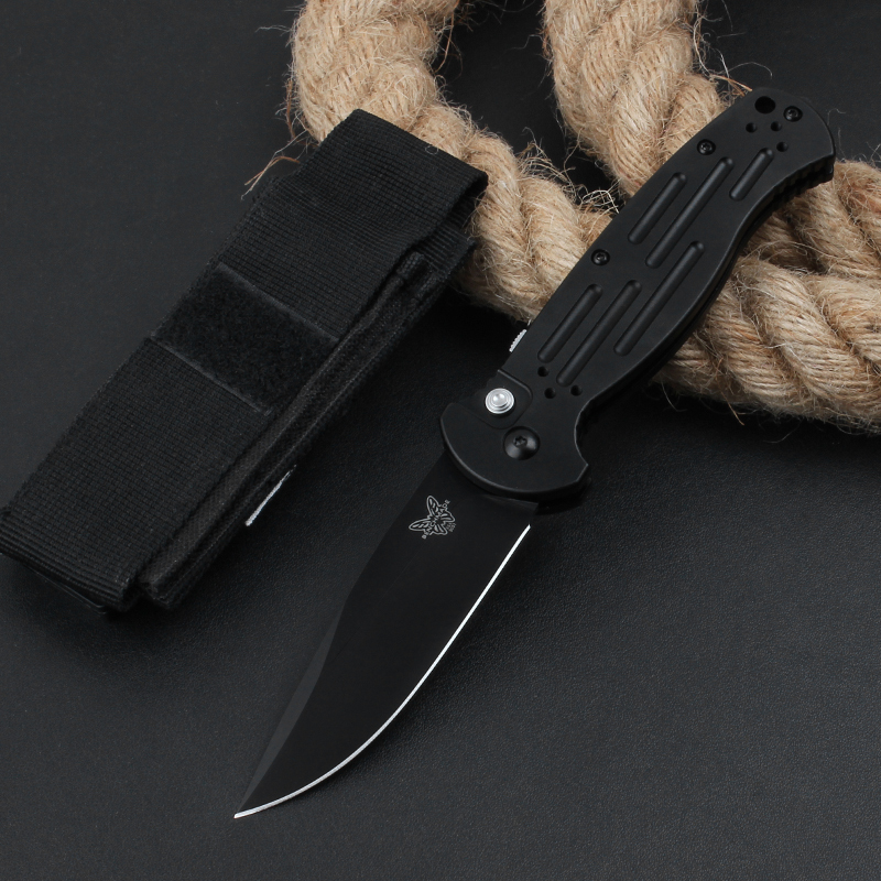 Benchmade AFO II AUTO Folding Knife 3.54" 154CM Tanto Blade, T6-Aluminum Alloy Handles - 9051BK