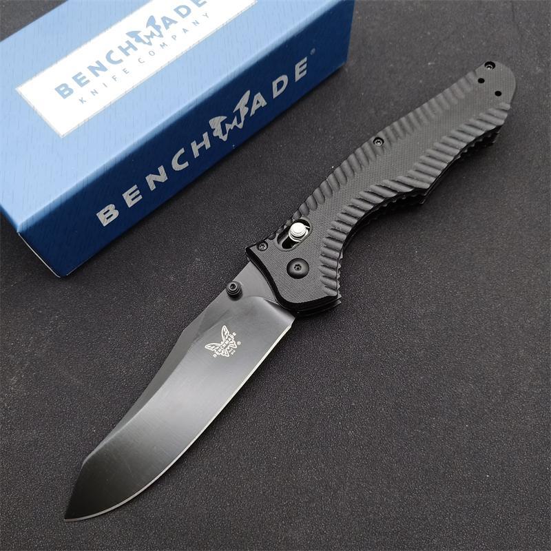 Benchmade 810BK Axis Folding Knife 3.77" GB-D2 Black Blade, G10 Handles