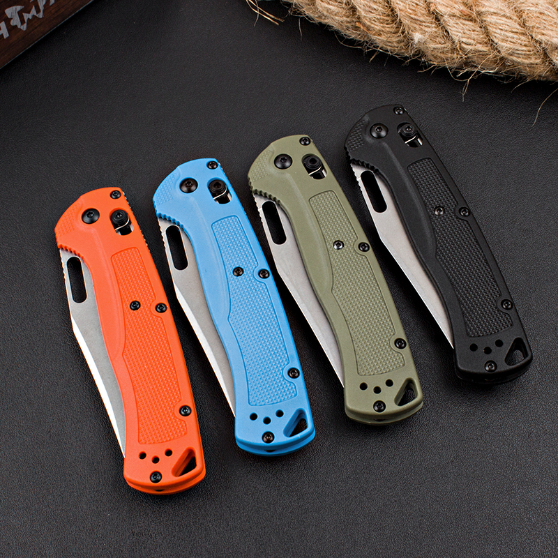 Benchmade Hunt Taggedout AXIS Folding Knife 3.46" CPM-154 Stonewashed Clip Point Blade, Grivory Handles - 15535