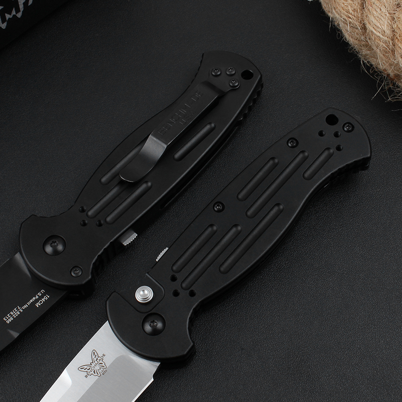 Benchmade AFO II AUTO Folding Knife 3.54" 154CM Tanto Blade, Aluminum Alloy Handles - 9052BK