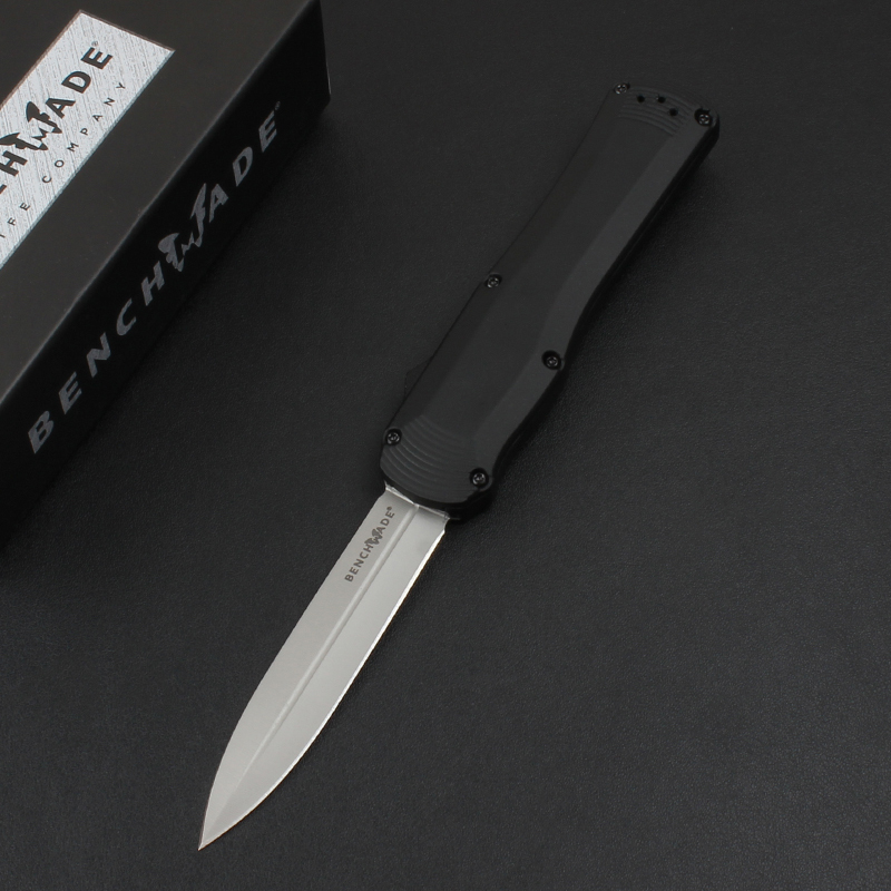 Benchmade 3400BK Autocrat AUTO OTF Knife 3.54" S30V Double Edge Dagger Blade, Zinc Aluminum Alloy Handles