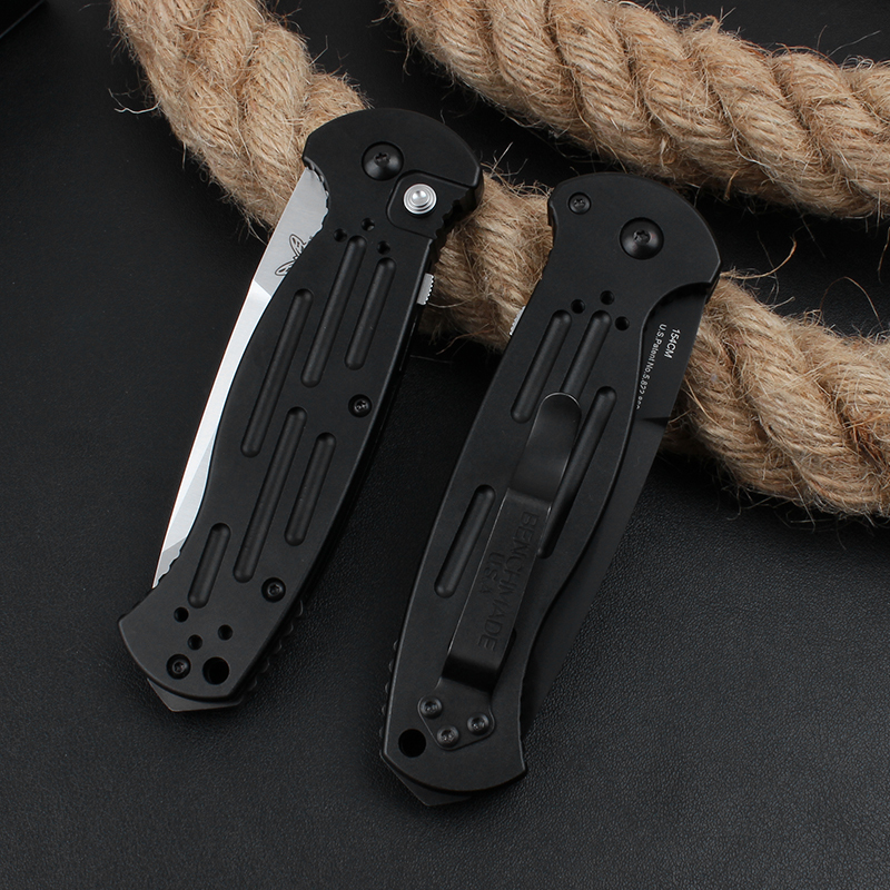 Benchmade AFO II AUTO Folding Knife 3.54" 154CM Tanto Blade, Aluminum Alloy Handles - 9052BK