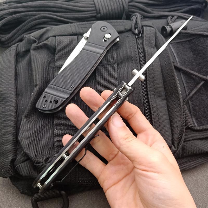 Benchmade 710FE-2 Seven | Ten Axis Folding Knife 3.93" GB-D2 Drop Point Blade, Black G10 Handles