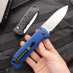 Benchmade 4400 AUTO Folding Knife 3.38" S30V Drop Point Blade, Textured Grivory Handles - 4400BK