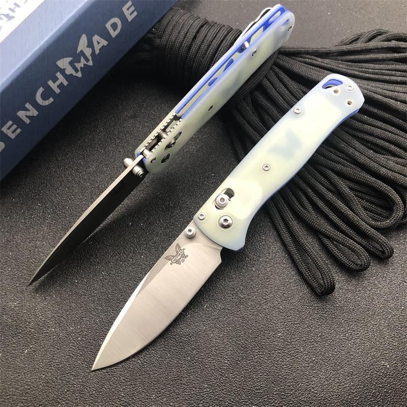 Benchmade 535-3 Bugout AXIS Folding Knife 3.14" S30V Satin Plain Blade, G10 Handles