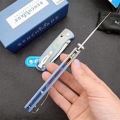 Benchmade 535-3 Bugout AXIS Folding Knife 3.14" S30V Satin Plain Blade, G10 Handles