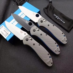 Benchmade 550 Axis Folding Knife 3.42" CPM-20CV Satin Plain Blade, G10 Handles