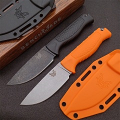 Benchmade Hunt Steep Country Fixed Blade Knife 3.85" CPM-S30V Drop Point Blade, Santoprene Handles - 15006-01