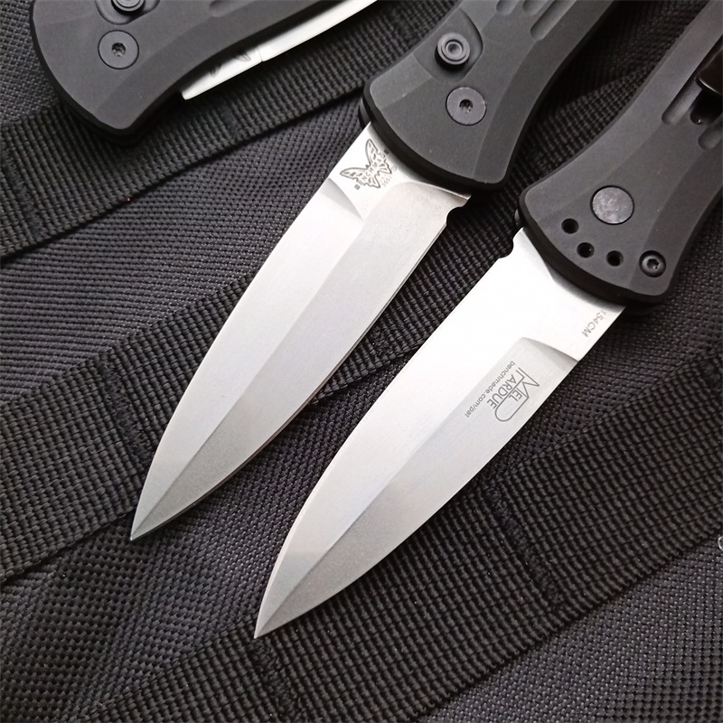 Benchmade 3551 Rapid Side AUTO OTF Knife 2.95" 154CM Double Edge Blade, Aluminum Alloy Handles