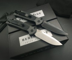 Benchmade 9750 Mini Coalition OTF AUTO Knife 2.59" S30V Satin Clip Point Blade, G10+Aluminum Alloy Handles