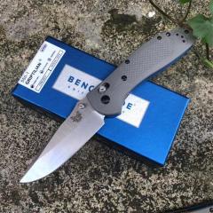 Benchmade 550 Axis Folding Knife 3.42" CPM-20CV Satin Plain Blade, G10 Handles