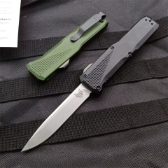Benchmade 4600DL Phaeton AUTO OTF Knife 3.34" Black S30V Drop Point Blade, Aluminum Alloy Handles