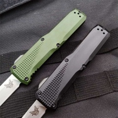 Benchmade 4600DL Phaeton AUTO OTF Knife 3.34" Black S30V Drop Point Blade, Aluminum Alloy Handles