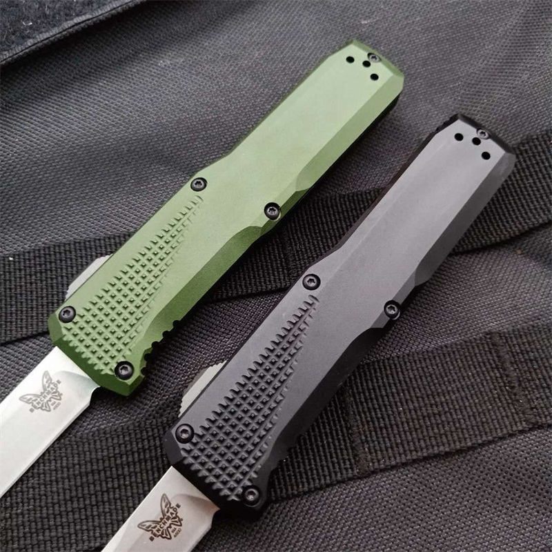 Benchmade 4600DL Phaeton AUTO OTF Knife 3.34" Black S30V Drop Point Blade, Aluminum Alloy Handles