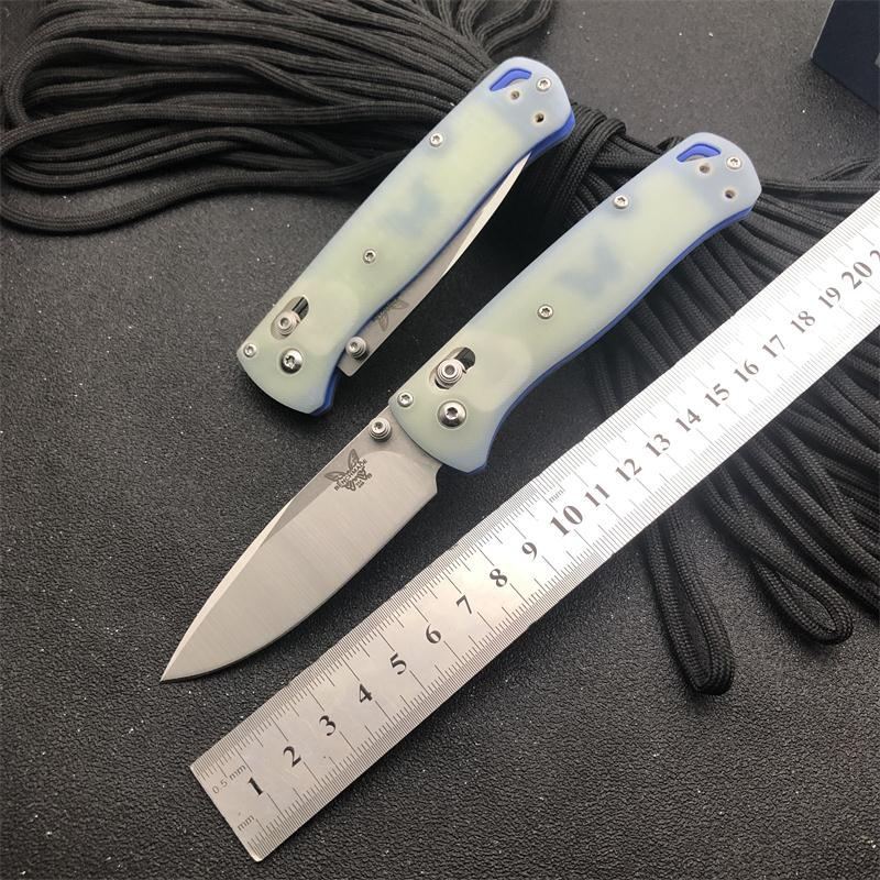 Benchmade 535-3 Bugout AXIS Folding Knife 3.14" S30V Satin Plain Blade, G10 Handles