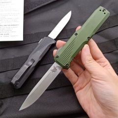 Benchmade 4600DL Phaeton AUTO OTF Knife 3.34" Black S30V Drop Point Blade, Aluminum Alloy Handles
