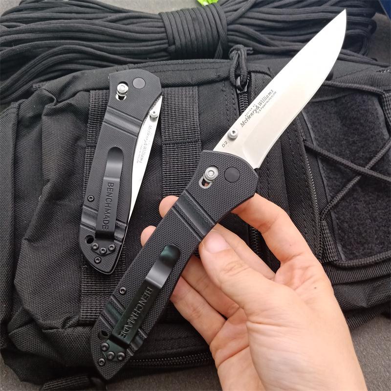 Benchmade 710FE-2 Seven | Ten Axis Folding Knife 3.93" GB-D2 Drop Point Blade, Black G10 Handles