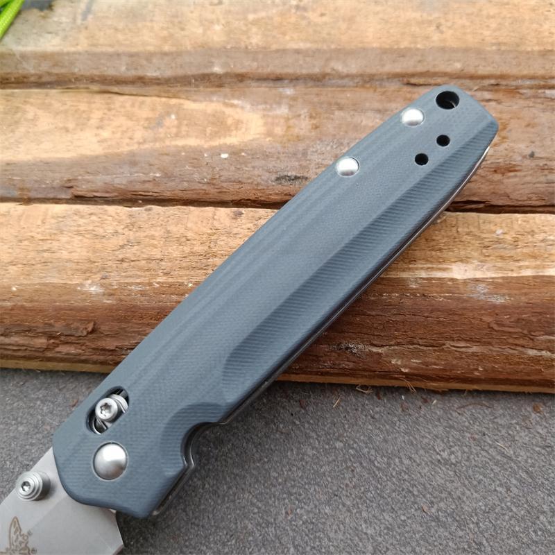 Benchmade 485BK Axis Folding Knife 3.34" M390 Drop Point Blade, Black G10 Handles