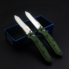 Benchmade 940 Osborne Folding Knife 3.22" S30V Satin Plain/Serrated Blade, Aviation Aluminum Handles