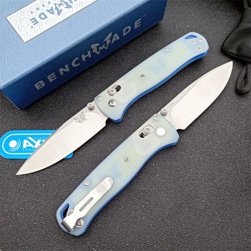 Benchmade 535-3 Bugout AXIS Folding Knife 3.14" S30V Satin Plain Blade, G10 Handles
