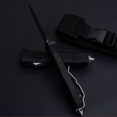 Benchmade C07 HK AUTO OTF Knife 2.83" Damascus Double Edge Blade, Zinc Aluminum Alloy Handles