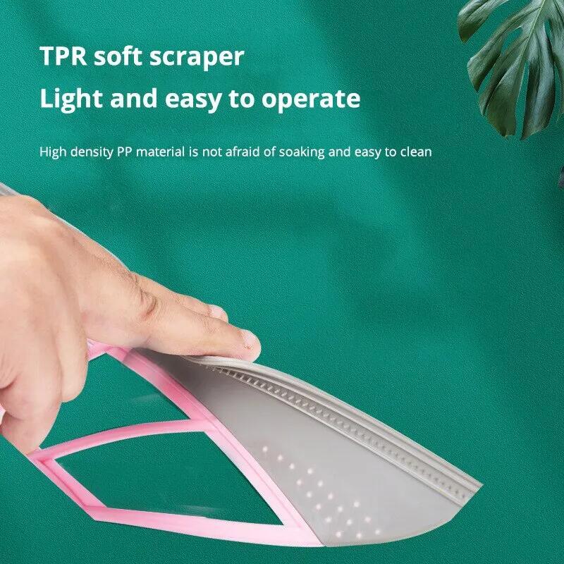 Pink Broom Cleaning Bathroom Glass One Piece Wipe Mop Household Splicing Broom Household Items