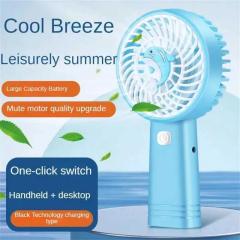 Appliances Handheld electric small fan portable cute small fan summer household items cartoon pattern mini fan