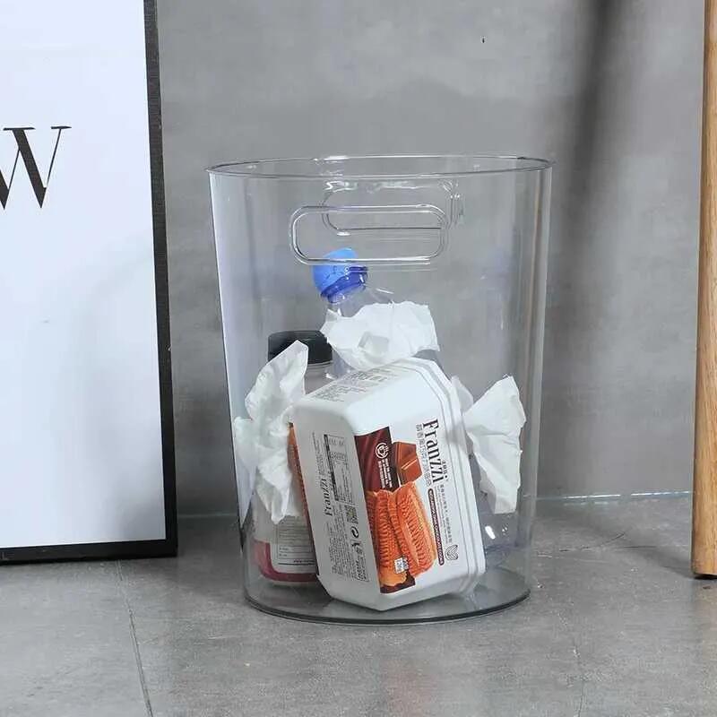 Waste Bins Storage Bins Home and Kitchen Bin Wastebasket Dustbin Garbage Tin for Bathroom Trash Can Cleaning Tools Household Items Desk Pet