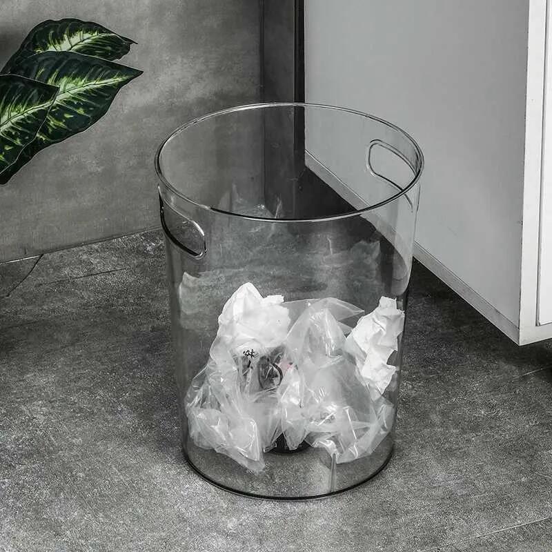Waste Bins Storage Bins Home and Kitchen Bin Wastebasket Dustbin Garbage Tin for Bathroom Trash Can Cleaning Tools Household Items Desk Pet